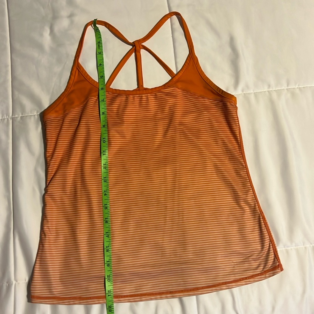 Women Orange Stripe Orangetheory Tank